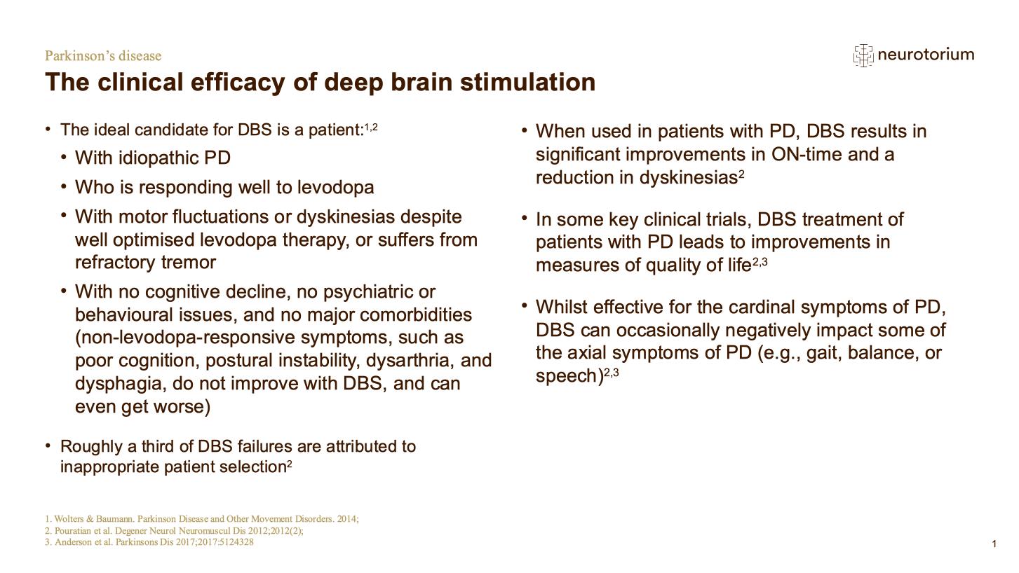 Parkinsons Disease – Treatment-Principles – slide 18
